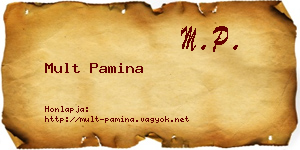 Mult Pamina névjegykártya